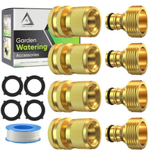 Load image into Gallery viewer, Heavy Duty Water Hose Quick Connect Fittings, Male and Female Connectors