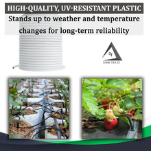 Load image into Gallery viewer, 1/4 Drip Irrigation Tubing, 200 Feet, Flexible PVC Plastic Drip Irrigation, White