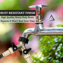 Load image into Gallery viewer, Heavy Duty 2 Way Hose Splitter (Premium Brass for Superior Durability)