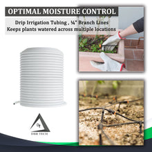 Load image into Gallery viewer, 1/4 Drip Irrigation Tubing, 200 Feet, Flexible PVC Plastic Drip Irrigation, White