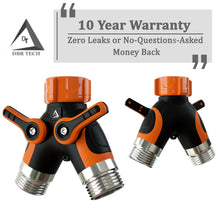 Load image into Gallery viewer, Hose Splitter 2 Way, Heavy Duty Metal Connector, Garden Hose Splitter