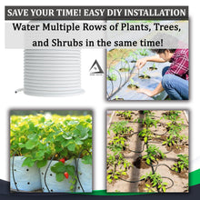 Load image into Gallery viewer, 1/4 Drip Irrigation Tubing, 200 Feet, Flexible PVC Plastic Drip Irrigation, White