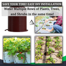 Load image into Gallery viewer, 1/4 Drip Irrigation Tubing, 200 Feet, Flexible PVC Plastic Drip Irrigation, Brown