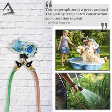 Load image into Gallery viewer, Heavy Duty 2 Way Hose Splitter (Premium Brass for Superior Durability)