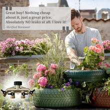 Load image into Gallery viewer, Heavy Duty 4 Way Hose Splitter (Premium Brass for Superior Durability)