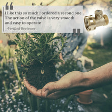 Load image into Gallery viewer, Heavy Duty Brass Shut Off Valve, Garden Connector for Outdoor Lawn