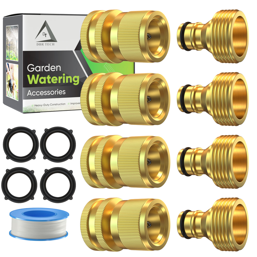 Heavy Duty Water Hose Quick Connect Fittings, Male and Female Connectors