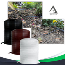 Load image into Gallery viewer, 1/4 Drip Irrigation Tubing, 200 Feet, Flexible PVC Plastic Drip Irrigation, Black
